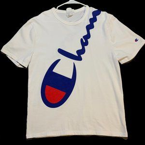 Champion Huge Script Wrap-Around T-Shirt - Size M